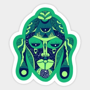 Ngreen African Mask 7 Sticker